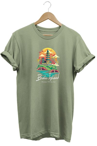 remonz Μπλουζάκι με στάμπα Bali Island 100% βαμβάκι