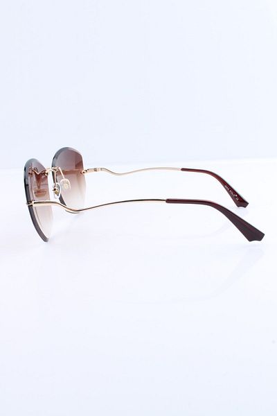 Max Polo Brown Uv400 Women's Sunglasses - 1mp6515r002