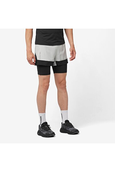 Salomon CROSS 2IN1 Erkek Koşu Şortu Gray Violet LC2197400