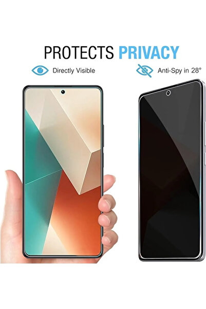 Glazef Redmi Note 13 Pro 4G Hayalet Ekran Koruyucu 9H Tam Uyumlu Gizleyen Kır...