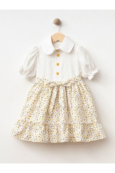 Cherrys Bebek FLOWER PRINTED GIRL'S DRESS