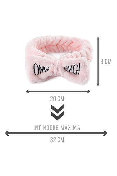 waya Bentita draguta pentru baie/cosmetica, machiaj, SPA, cu funda, elastica, OMG!