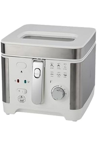 ALSAIF 3liter 1500w Electric Deep Fryer Non-stick, White E04204 2 Years Warranty