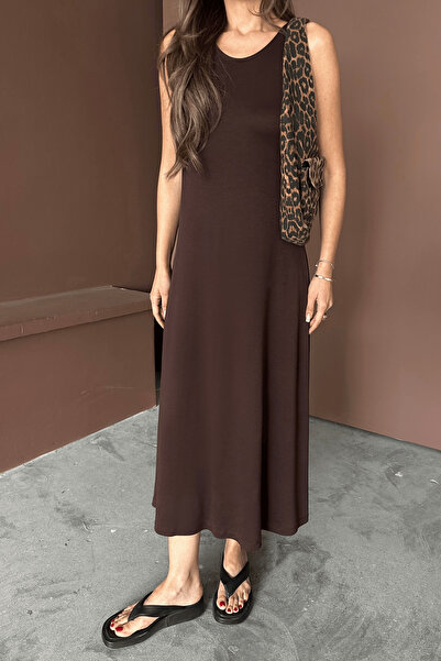 Paw Garage Дамска лятна рокля Eleanor Brown от модал и памук