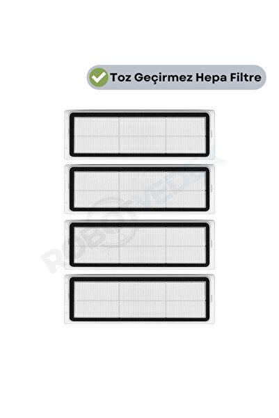 robotyedek Dreame Bot D10 Plus - Filtru Hepa de înlocuire compatibil din 4 piese