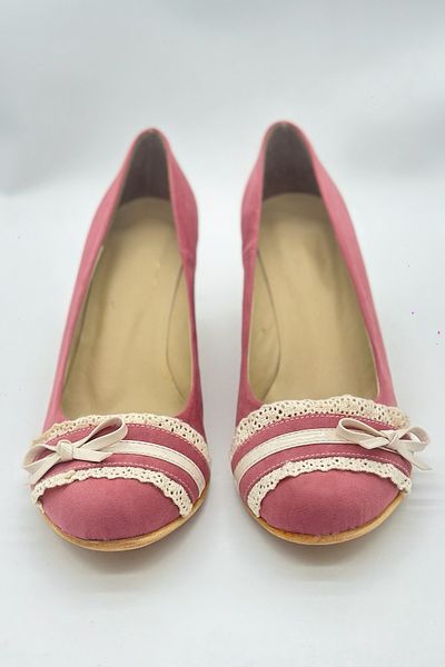 SWORD Summer Shoes - Cream Wedge Heeled Bow Detailed Comfortable High Heeled Women's Shoes
