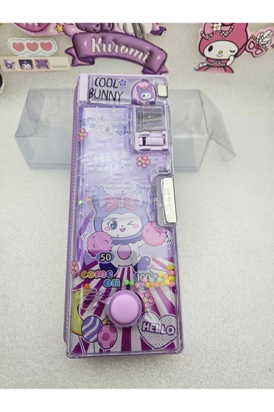 Meyra Accessories حامل أقلام سانريو كرومي مع لعبة مائية ومبراة وغطاء مزدوج مع...