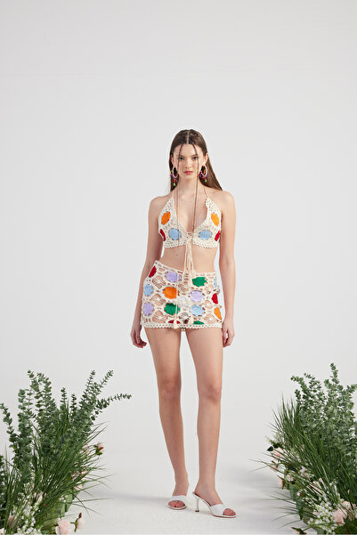 HOLLY LOLLY Gebundenes Joia Strickwaren-Set Pareo Beige