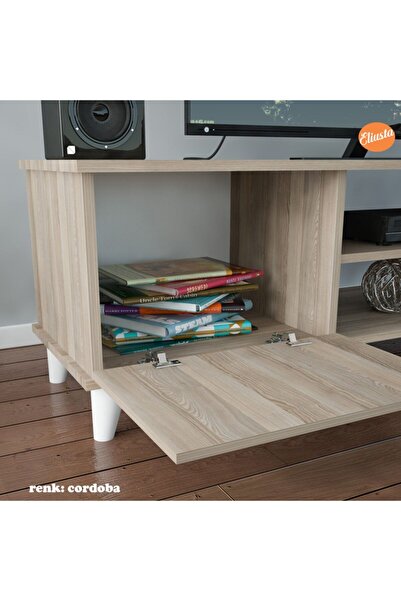 Modilayn Ofis Sehpası Tv Ünitesi Raflı Lcd Sehpası Televizyon Tv Sehpası