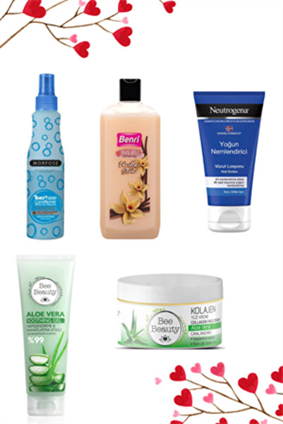 Benri Sevgililer Günü Özel Hediye Paketi Vücut Bakım Seti Saç Bakım Spreyi He...
