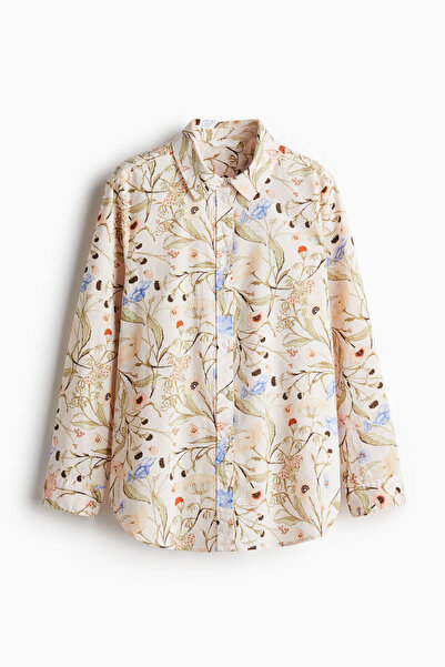 H&M Keten Karışımlı Gömlek