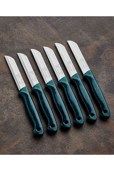 SILA MUTFAK Solingen Perforated Serrated 6-Piece Fruit Knife Set