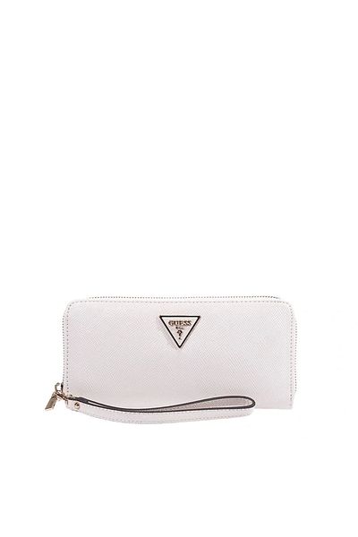 Guess Women's Ecru Laurel Large Zipper Wallet