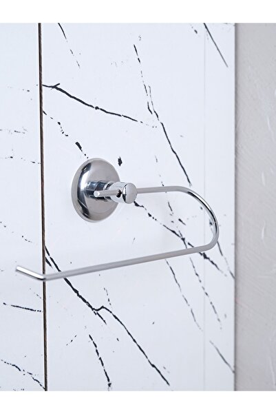 Alper Banyo Ceria Krom Solo Havluluk | Eko Model | Havlu Kağıdı Askısı | Yapışkanlı & Vidalı