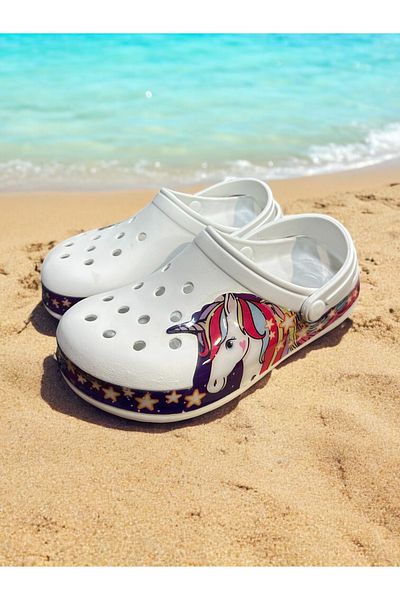 Cozi company Unicorn Motif Children's Slippers - for Daily Pool, Beach and School Wishes