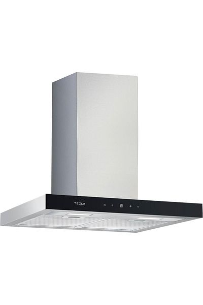 TESLA Hota decorativa Tesla DC900AXB, in forma de T, 630 mc/h, 1 motor DC 75 W, Display LED, 90 cm (Inox/Sticla)