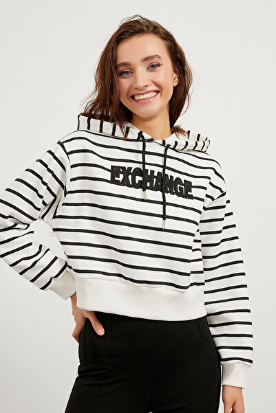 Arma Life Çizgili Kapüşonlu Sweat