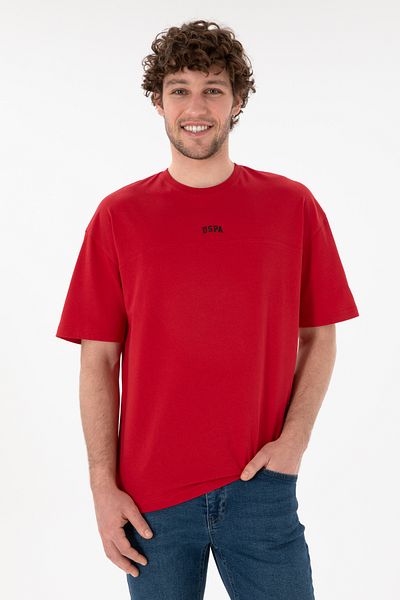 U.S. Polo Assn. Men's Comfort Fit Crew Neck Red T-Shirt 50306017 -Vr030