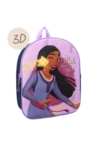 Disney 3D backpack, multicolor, 32x26x11 cm, adjustable and padded straps, Wish Look To The Stars Disney