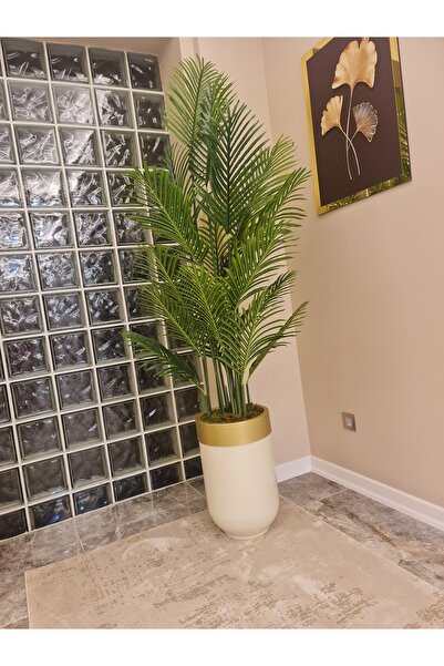 İremÇiçekçilik Yapay Çiçek Uygula Yapay Ağaç 210 Cm Areka 18 Yaprak