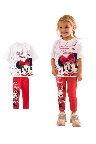 Minigimin Cicileri My Little One's Cicileri Mnn Ms Bow Detailed Girls' Tights Suit - Red