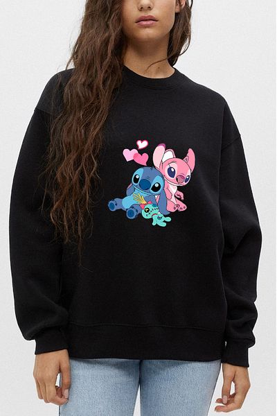 makiteks Γυναικείο φούτερ Lilo 01 με λαιμόκοψη με λαιμόκοψη