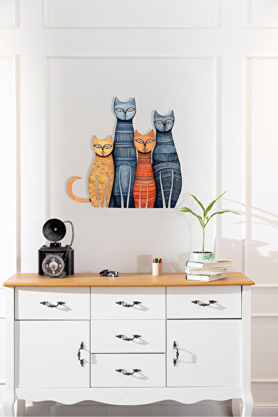 Tasarım COLORFUL CAT/RENKLİ KEDİLER