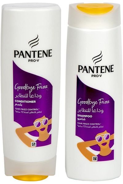 Pantene Pro-V Goodbye Summer Frizz Shampoo with 72H Frizz Control, 400 ml + Conditioner 360ml