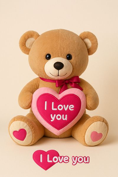hak-iş oyuncak Plush 40 cm I Love You Heart Bear