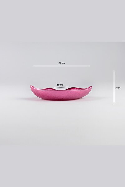 HERITAGE Lip Kiss Glass Decorative Snack Bowl Sauce Bowl Serving Presentation Plate 18 Cm