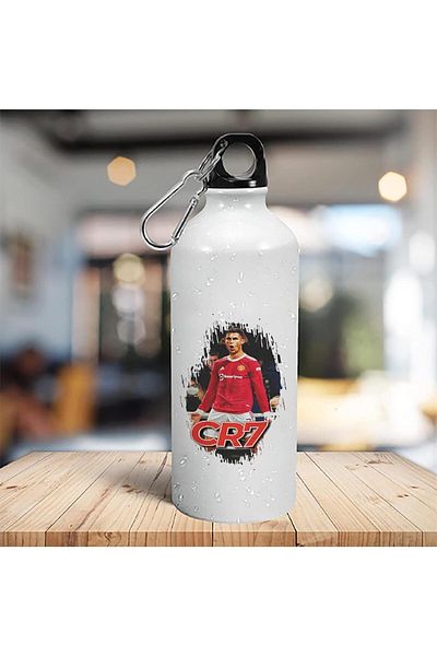 Spoil Your Wall CR7 Football Club Merchandise Printed Sipper Water Bottle, 750ml