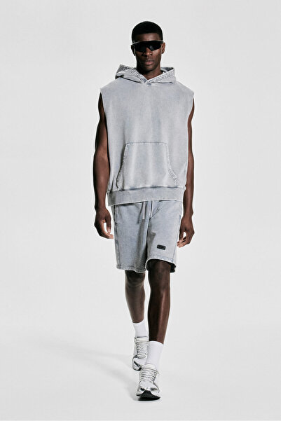 H&M Kapüşonlu Kolsuz Spor Üstü Loose Fit