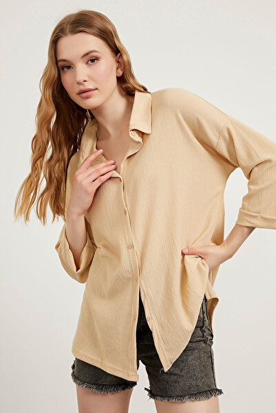 Arma Life Жіноча оверсайз базова сорочка з довгими рукавами для літа