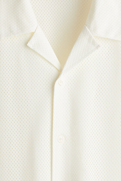 H&M Erkek Yaka File Gömlek Loose Fit