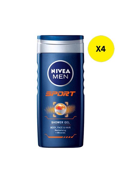 NIVEA X4 - NIVEA GEL DUS 500ML MEN SPORT