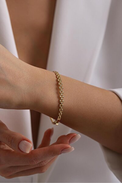 Tufanlar Kuyumculuk 14 Ayar Kordon Kelepçe Altın Bilezik