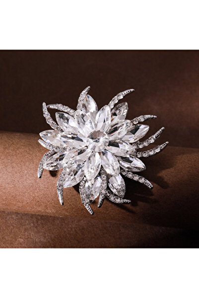 Choice دبوس زهرة فاخر D1-2-6618 دبوس بدلة نسائي إكسسوارات جوهرة كريستال دبوس ...