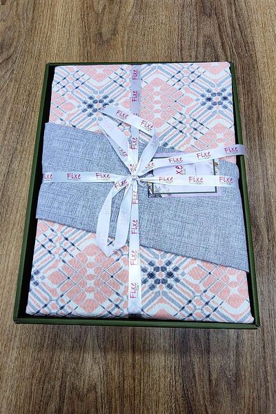 lissehome Fine Pink Double Pique Set – 100% Cotton, Modern Design