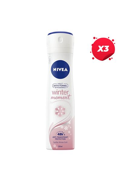 NIVEA X3 - NIVEA ANTIPERSPIRANT DEO 150ML WINTER MOMENT