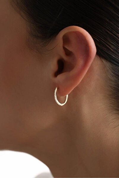 Tufanlar Kuyumculuk 14 Ayar Altın Taşlı Küpe - Bahar Koleksiyonu