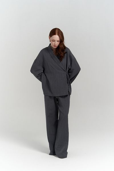 BOHEMAİ Anya Kimono-Hose Anthrazit-Set