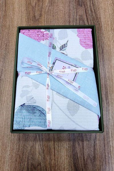 lissehome Rosella Pink Double Pique Set – 100% Cotton, Modern Design