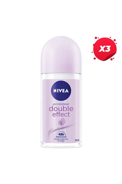 NIVEA X3 - NIVEA ANTIPERSPIRANT ROLL ON 50ML DOUBLE EFFECT