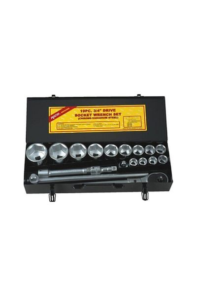 Rico Rico Heavy Duty Socket Set 6 Corner 3/4'' Rc1021