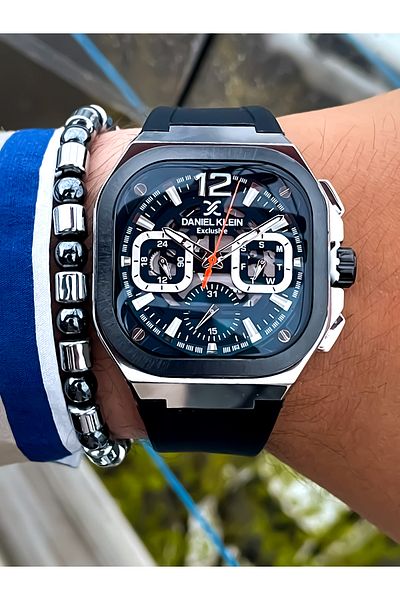Daniel Klein Original Multifunction All Functions Active Ystainless Steel Men's Watch+ Bracelet Gift