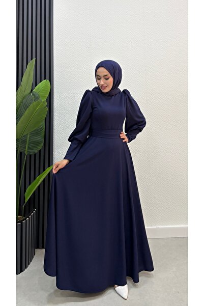 modasusev فستان بأكمام بالون حجاب