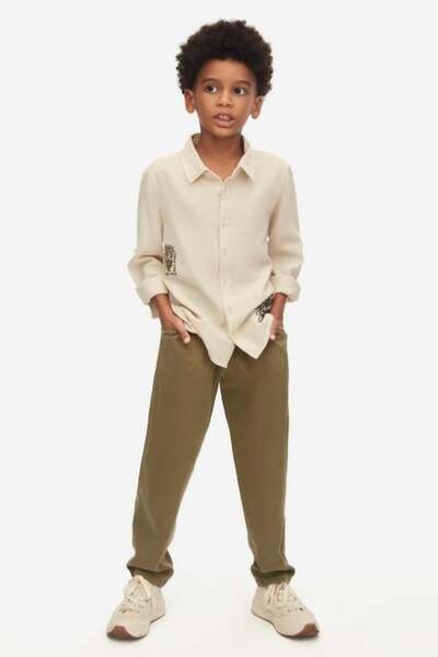 NK Cămașă Stronger pentru băieți 8-14 ani cremă