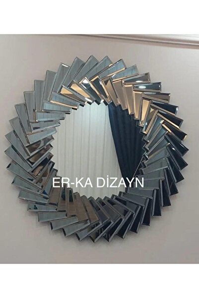 ER-KA DİZAYN Ayna *FÜME* Ultra Lüks Dresuar Petek Üstü Uçan Raf Çekmeceli Dresuar Aynalı Kalorifer Peteği Seti