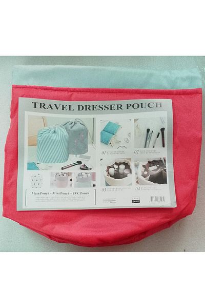 Generic 2 pieces of cosmetic organizer bag