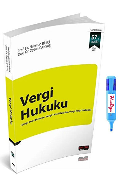 Savaş Yayınevi 2025 Vergi Hukuku 57. Baskı - Nurettin Bilici KALEM